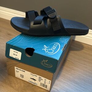 Chaco Mens Chillos Slide sandals all black size 12